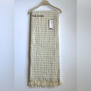 🎁Texteis Penedo Throw Blanket - Blue Stripes with Solid Reverse